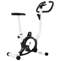 bicicleta estatica con resistencia de cinta negra vidaxl