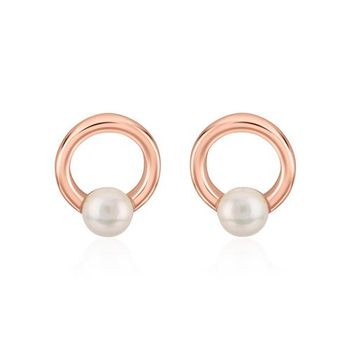 Pendientes de plata 925 con baño de oro rosa
