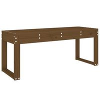 banco de jardin  banco de exterior  silla de jardin madera maciza de pino marron miel 110x38x45 cm