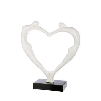 Escultura Casablanca By Gilde Pareja Corazón