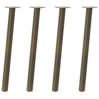 patas para mesa de centro 4 uds  patas de muebles acero acero natural 72 cm