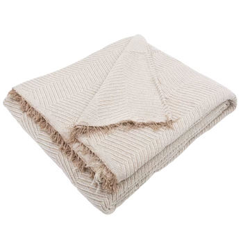 Colcha Multiusos Cama y Sofa. Jarapas Plaid Foulard cubrecama Mantas de Sofa Suave y Cómoda Practica y Suave. Poliéster Algodón, Modelo Espiga