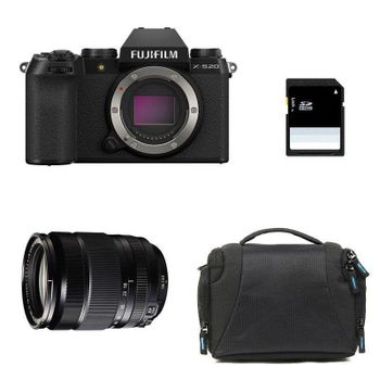 Cámara Mirrorless Fujifilm X-S20 26.1MP 6.2K UHD 18-135mm f/3.5-5.6 R LM OIS WR WiFi + Accesorios