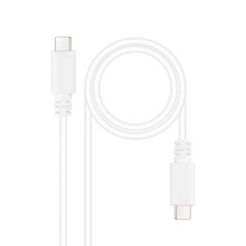 CABLE USB NANO CABLE USB2.0 USB-C/M - USB-C/M 3A 1.0M BLANCO