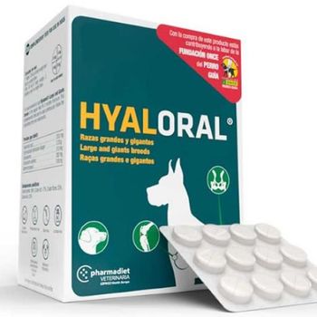 Farmadiet Hyaloral Condroprotector para el Cuidado de Articulaciones en Perros de Razas Grandes - 120 Tabletten
