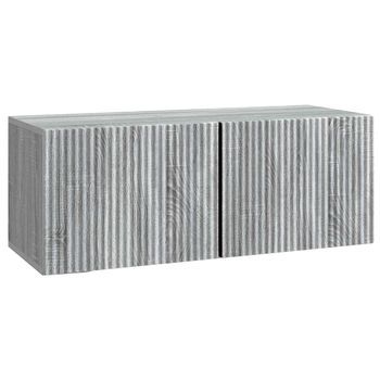 Mueble Para Tv De Pared 78,5 X 31 X 30 Cm Gris Sonoma Vidaxl