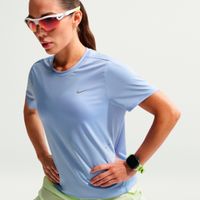 nike swift  camiseta de running mujeres - azul plateado