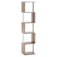 estanteria 5 huecos color robleblanco