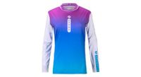maillot de manga larga para mujer kenny charger blanco azul