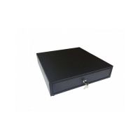 cajon de efectivo premier 400 lc-b acero negro 4 compartimentos billetes 8 monedas