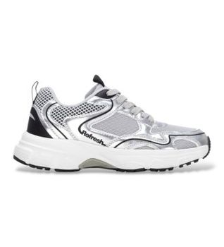 Refresh para mujer. 17621302-PLATA Zapatillas 176213 plateado (36), 5 a 8cm, Cordones, Casual