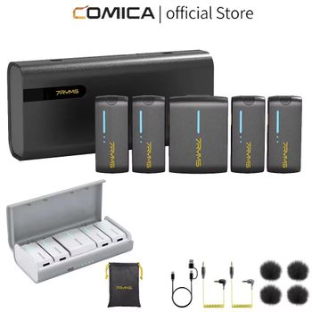 7RYMS IRay DW40: micrófono inalámbrico de solapa con cuatro canales, 4 pistas de audio, salida individual y cancelación de ruido.