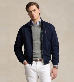 Polo Ralph Lauren para hombre. 710923261002 Chaqueta Bedford de sarga marino (L), Casual, Algodón, Manga larga