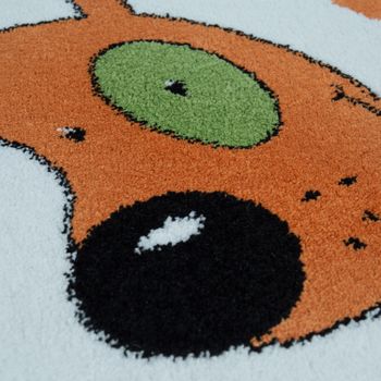 Alfombra infantil Die lieben sieben blanco 160 cm redondo