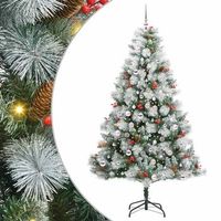 arbol de navidad artificial verde y 210 cm vidaxl
