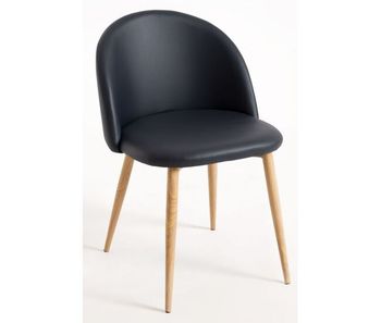 Silla vint polipiel - negro