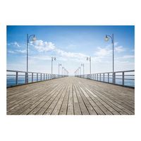 papel pintado 3d - en el muelle 150x105 cm