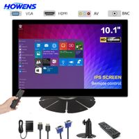monitor industrial howens de 101 pulgadas 1280800 1610 pantalla capacitiva sin tactil vesa con puertos vga hdmi bnc av y usb para cnc y kiosco