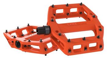Par de pedales  p planos  p trek line elite naranja