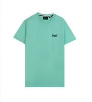 superdry para hombre m1011245a camiseta essential logo verde turquesa s casual manga corta algodon organico sostenible