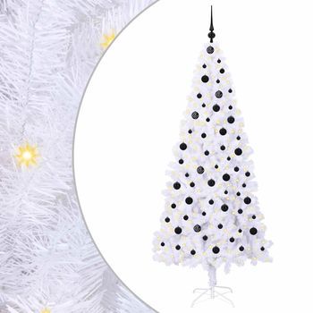 Árbol De Navidad | Decoraciones De Navidad Artificial Con 300 Led 210 Cm Pvc Y Acero