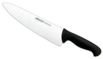 Cuchillo cocinero de acero inoxidable nitrum de 250 mm mango negro