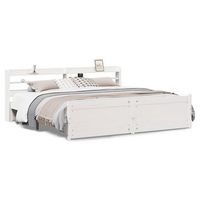 cama matrimonial  cama para adultos  estructura de cama con cabecero sin colchon blanco 180x200 cm