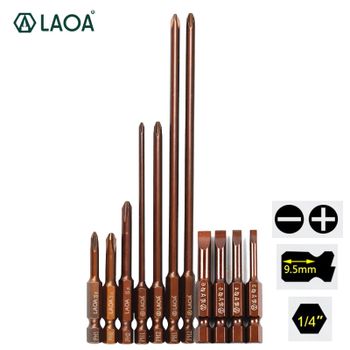 LAOA-embunta de destornillador S2, punta de acero de aleación para destornillador eléctrico, taladro manual con magnetismo, tipo ranura Phillips, 1 ud.