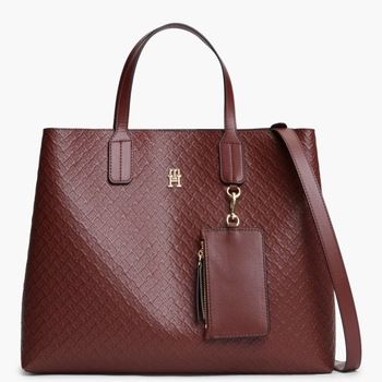 Tommy Hilfiger Bolso Aw0aw18923 Th Icon Satchel Mono para mujer