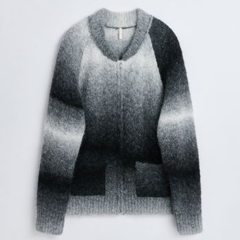Sunflower Brushed-Knit Ombré Cardigan - M