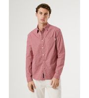 pepe jeans para hombre pm3090841 camisa colton rojo xl casual algodon manga larga