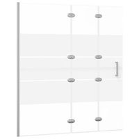 mampara de ducha plegable esg blanco 120x140 cm vidaxl
