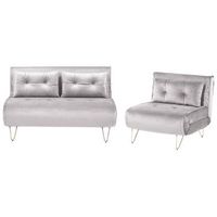 conjunto de sala de estar 3 plazas de terciopelo gris claro dorado cojines vestfold