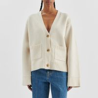 axel arigato memory wool relaxed cardigan - m