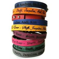 pulsera ninos de cuero autentico con grabado laser incluido