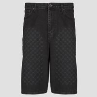 daily paper short laser monogram denim shorts para hombre
