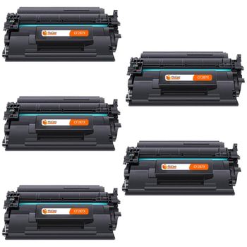 PcCom Essential HP CF287X/87X Tóner Compatible Negro Pack 5