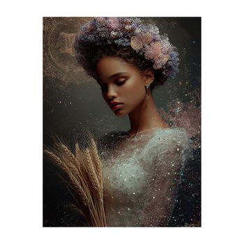 Cuadro mujer virgo alu-dibond 30x40
