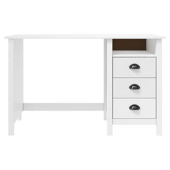 Mesa De Escritorio | | Escritorio De Despacho | Escritorio Hill Con 3 Cajones Madera De Pino 120x50x74 Cm