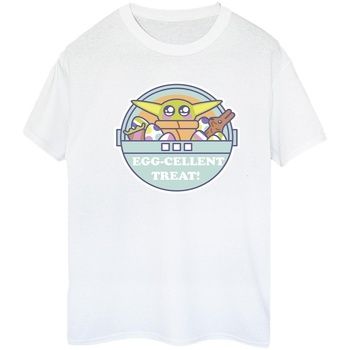 Disney Camiseta manga larga The Mandalorian Eggcellent Easter para mujer
