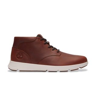 Timberland para hombre. TB0A6C7TEM61 Zapatillas de Piel de caña media Parker Street marrón (43), Plano, Cordones, Casual