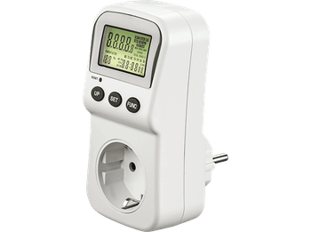 Medidor energía - Hama 00223561, 37 W, 250 V, Universal, Blanco
