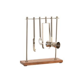 Coctel Set 4 Inox Acacia 25,5x9x30 Plateado
