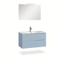 composicion bano 4 piezas venere azul tifany en mdf
