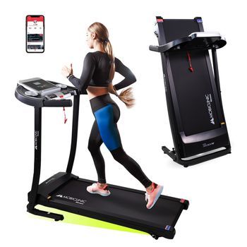 Cinta Correr Plegable Mobiclinic 12km/h Sistema Elevación Bluetooth Altavoz App Pantalla Lcd 139x61x113 Cm Silenciosa Etna
