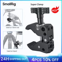 super abrazadera smallrig con orificios roscados de 14 pulgadas y orificio de localizacion arri para varillas camaras ganchos para luces abrazadera para camara -2220