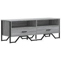 mueble de tv madera de ingenieria gris sonoma 122x34x41 cm vidaxl