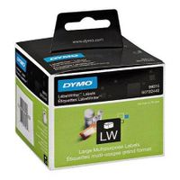 dymo 99015 s0722440 original label tape 70mm x 54mm black on white