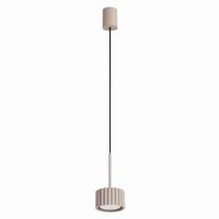 lampara colgantes taupe aluminio alt 125 cm