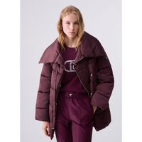liu jo chaqueta cazadora acolchada over en nailon brillante para mujer